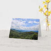 Die leeren Gruß-Karten Great Smoky Mountains Karte (Gelbe Blume)