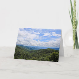 Die leeren Gruß-Karten Great Smoky Mountains Karte