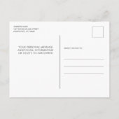 Die Legend Police Thin Blue Line Rentirement Einladungspostkarte (Rückseite)