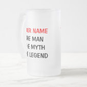 Die legendäre Glasbierlegende Tasse | Personalisie (Vorderseite Links)