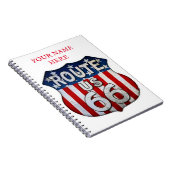 DIE **LEGENDÄRE STRECKE 66** HIGHWAY SPIRALE NOTEB NOTIZBLOCK (Rechte Seite)