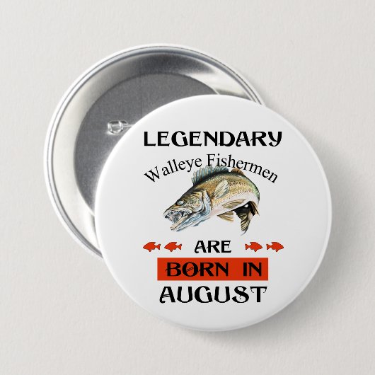 Die legendären Walleye-Fischer sind im August Gebo Button (Vorne & Hinten)