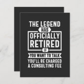 die Legende amtlich erschöpft hat Dankeskarte (Vorne/Hinten)