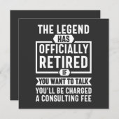 die Legende amtlich erschöpft hat Einladung (Vorne/Hinten)