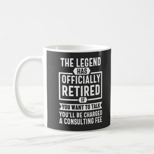 die Legende amtlich erschöpft hat Kaffeetasse (Links)