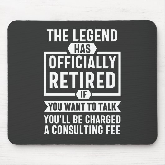 die Legende amtlich erschöpft hat Mousepad (Vorne)