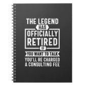 die Legende amtlich erschöpft hat Notizblock (Vorderseite)