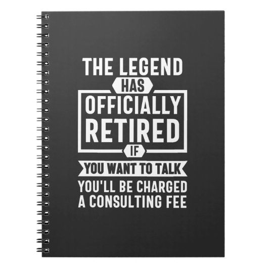 die Legende amtlich erschöpft hat Notizblock (Vorderseite)