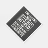 die Legende amtlich erschöpft hat Serviette (Ecke)