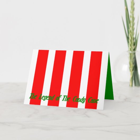 DIE LEGENDE DER ZUCKERSTANGE… FEIERTAGSKARTE (Vorderseite)