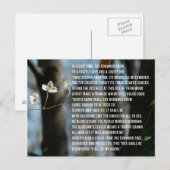 Die Legende des Dogwoods Postkarte (Vorne/Hinten)
