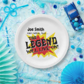 Die Legende des Party "Funny Retirement" wird weit Pappteller (Party)