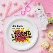 Die Legende des Party "Funny Retirement" wird weit Pappteller (Party)