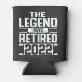 Die Legende hat 2022 Rente Vater Gift Dosenkühler (Vorderseite)