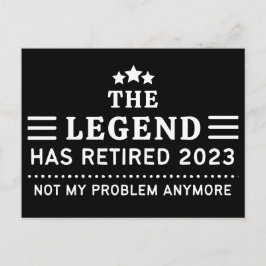 Die Legende hat 2023 nicht mehr mein Problem Postkarte