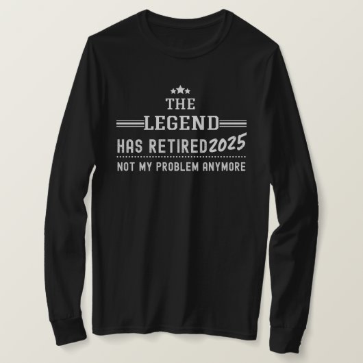 Die Legende hat 2025 gelähmt - nicht mehr mein Pro T-Shirt (Design vorne)