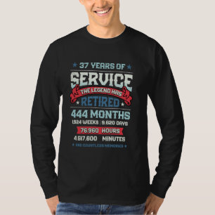 Die Legende hat 37 Jahre Dienstaltersretirem zurüc T-Shirt