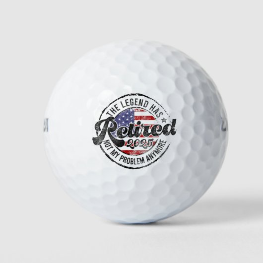 Die Legende hat das Jahr 2025 offiziell erschöpft Golfball (Vorderseite)