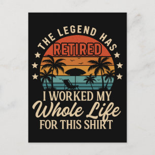 Die Legende hat das komische Retro-Design wieder e Feiertagspostkarte