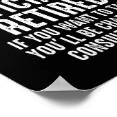 Die Legende hat das Ruhestand offiziell aufgehoben Poster (Ecke)