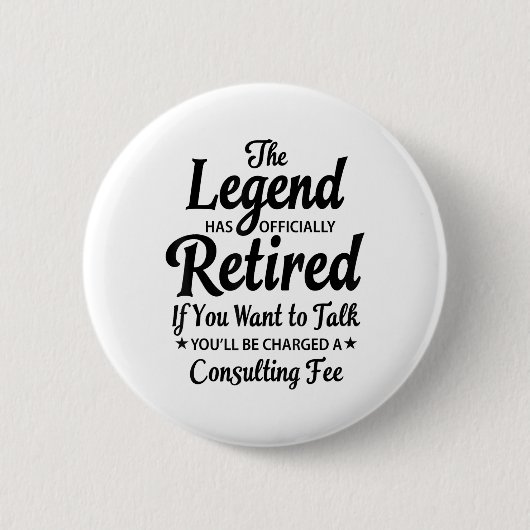 Die Legende hat das sarkastische Sprichwort Funny Button (Vorderseite)