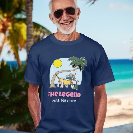 Die Legende hat den lustigen Chill-Hammock-Cartoon T-Shirt