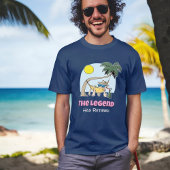 Die Legende hat den lustigen Chill-Hammock-Cartoon T-Shirt