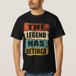 Die Legende hat den lustigen Vintagen Text gelüfte T-Shirt