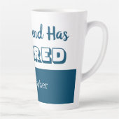 Die Legende hat die blaue und weiße Pension gelock Milchtasse (Rechts)