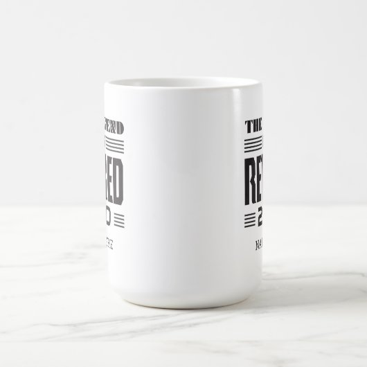 Die Legende hat die Pensionierung Personalisiert Kaffeetasse (Mittel)