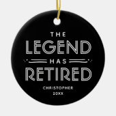 Die Legende hat die Personalisierte Moderne zurück Keramik Ornament (Vorne)