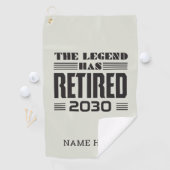 Die Legende hat die Personalisierte Pensionierung Golfhandtuch (Insitu)