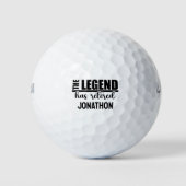 Die Legende hat die Rente zurückgenommen Golfball (Vorderseite)