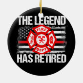 Die Legende hat die Ruhestandsregelung für Feuerwe Keramik Ornament (Hinten)