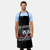 Die Legende hat die Ruhestandsregelung für Feuerwe Schürze (Getragen)