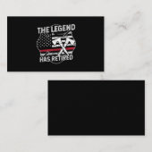 Die Legende hat die Ruhestandsregelung für Feuerwe Visitenkarte (Vorne/Hinten)