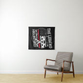 Die Legende hat die Ruhestandsregelung für Feuerwe Wandteppich (Beispiel (Horizontal))