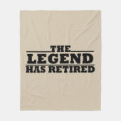 Die Legende hat lustige Ruhestandsangebote veröffe Fleecedecke (Vorderseite)