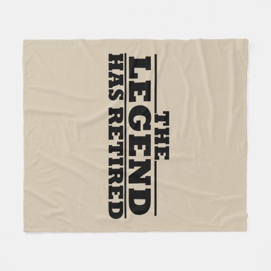 Die Legende hat lustige Ruhestandsangebote veröffe Fleecedecke (Vorderseite (Horizontal))