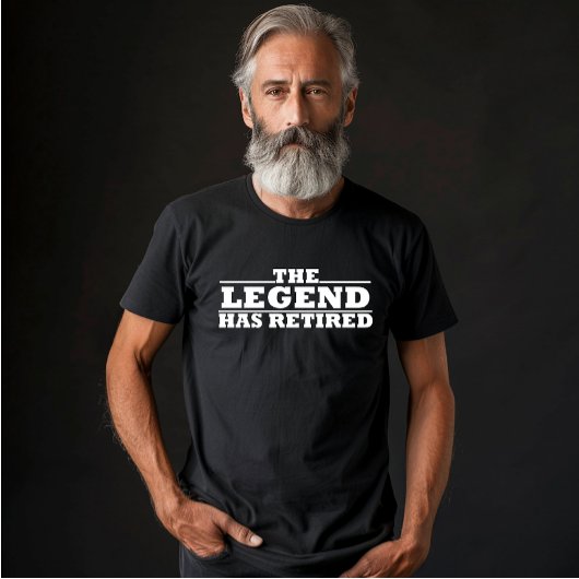 Die Legende hat lustige Ruhestandsangebote veröffe T-Shirt