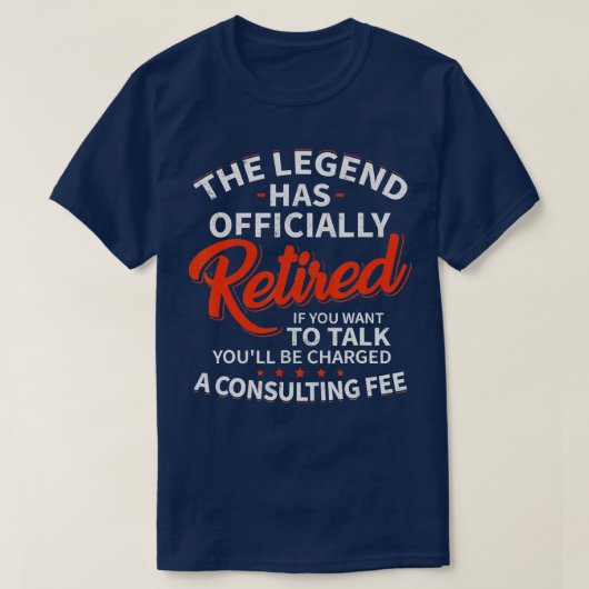 Die Legende hat Männer Offiziell zurückgezogen Ret T-Shirt (Design vorne)