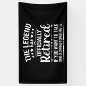 Die Legende hat offiziell den unsicheren Ruhestand Banner (Vertikal)