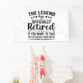 Die Legende hat offiziell den unsicheren Ruhestand Banner (Insitu)