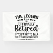Die Legende hat offiziell den unsicheren Ruhestand Banner (Horizontal)