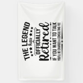 Die Legende hat offiziell den unsicheren Ruhestand Banner (Vertikal)