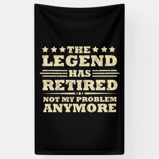 Die Legende hat offiziell den unsicheren Ruhestand Banner (Vertikal)