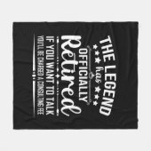 Die Legende hat offiziell den unsicheren Ruhestand Fleecedecke (Vorderseite (Horizontal))