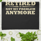 Die Legende hat offiziell den unsicheren Ruhestand Geschirrtuch (Gefaltet)