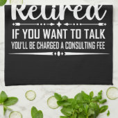 Die Legende hat offiziell den unsicheren Ruhestand Geschirrtuch (Gefaltet)