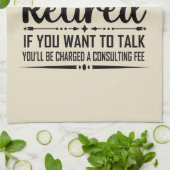 Die Legende hat offiziell den unsicheren Ruhestand Geschirrtuch (Gefaltet)